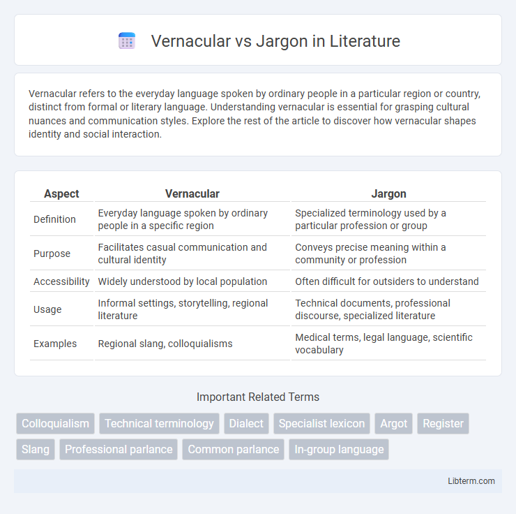 Jargon vs Vernacular in Literature - What is The Difference?