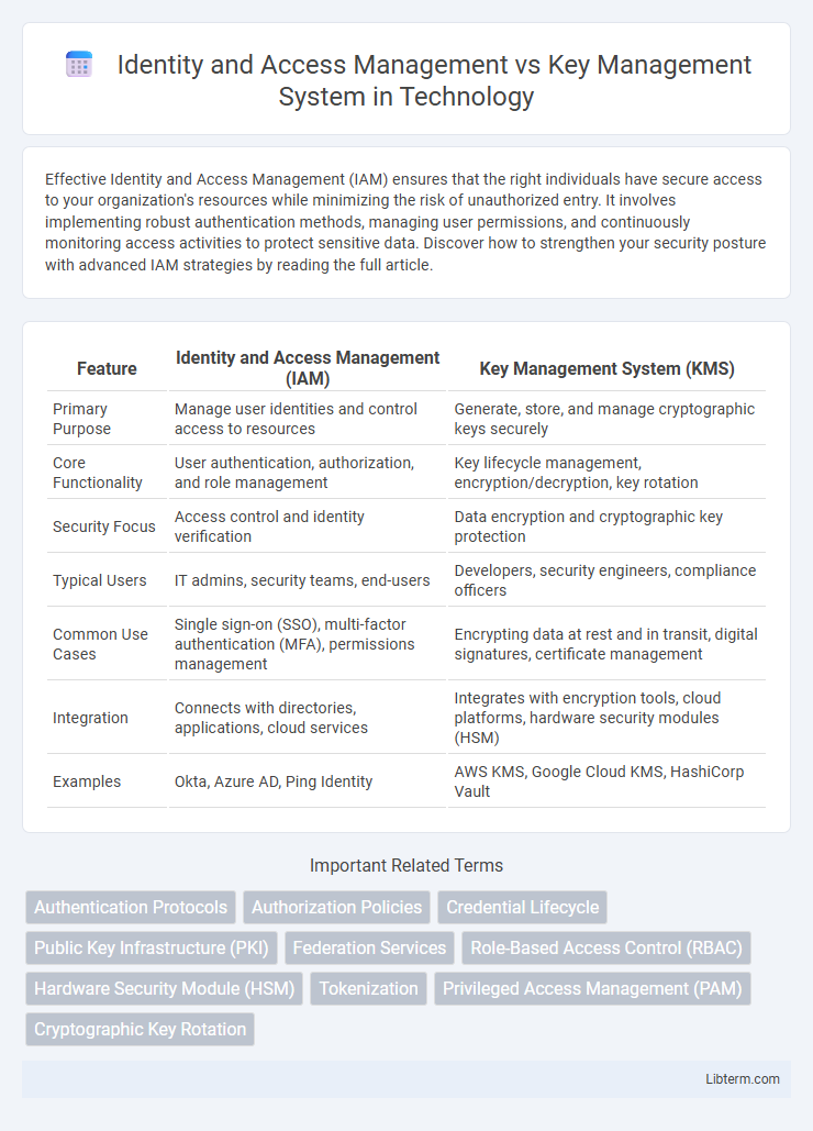 Key Management System vs Identity and Access Management in Technology - What is The Difference?