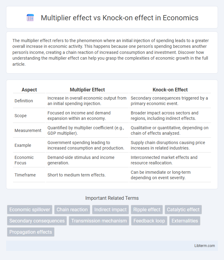 Knock-on effect vs Multiplier effect in Economics - What is The Difference?
