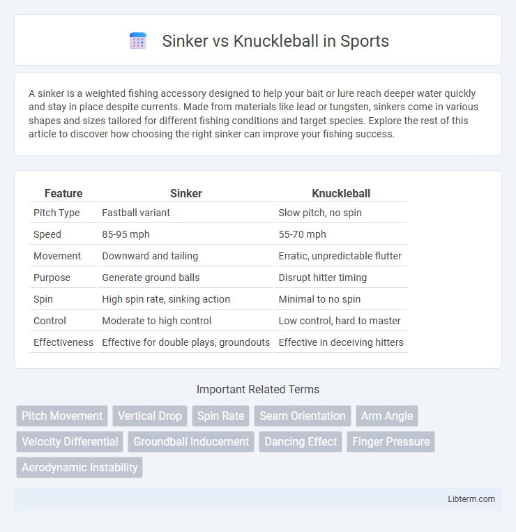 Knuckleball vs Sinker in Sports - What is The Difference?