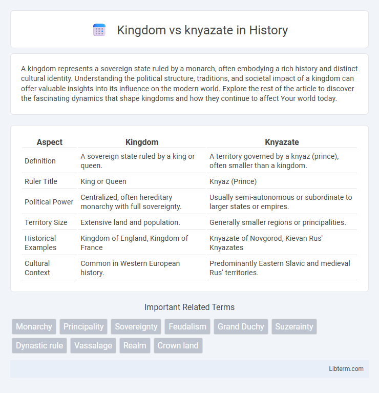 knyazate vs Kingdom in History - What is The Difference?