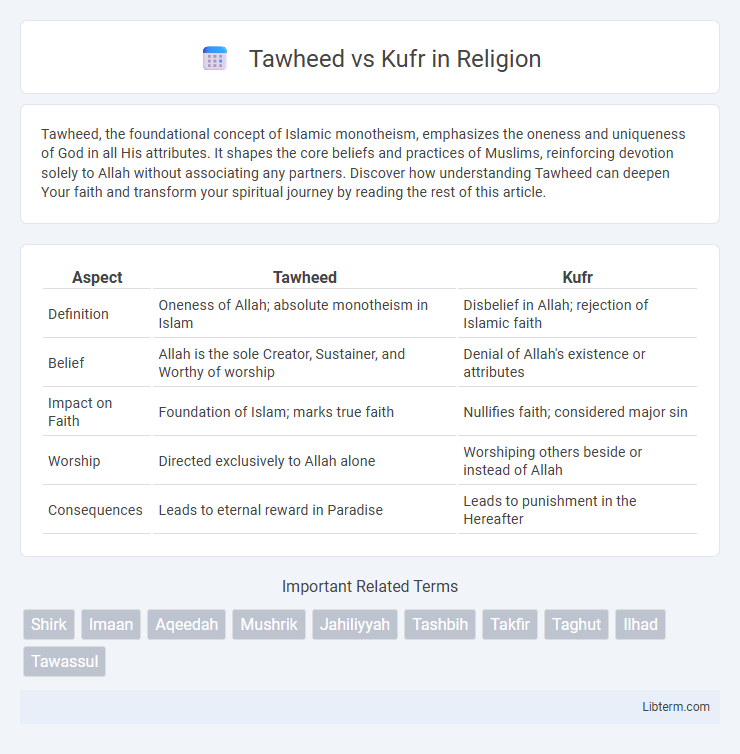 Kufr vs Tawheed in Religion - What is The Difference?