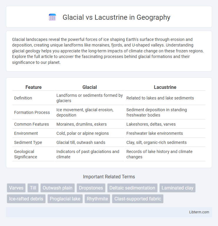 Lacustrine vs Glacial in Geography - What is The Difference?