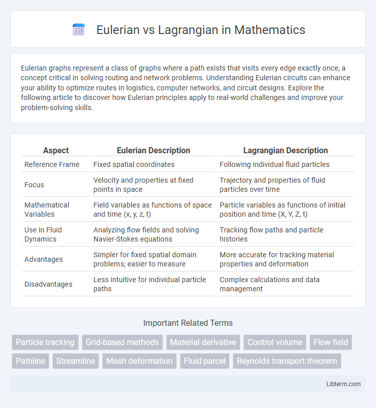 Lagrangian vs Eulerian in Mathematics - What is The Difference?