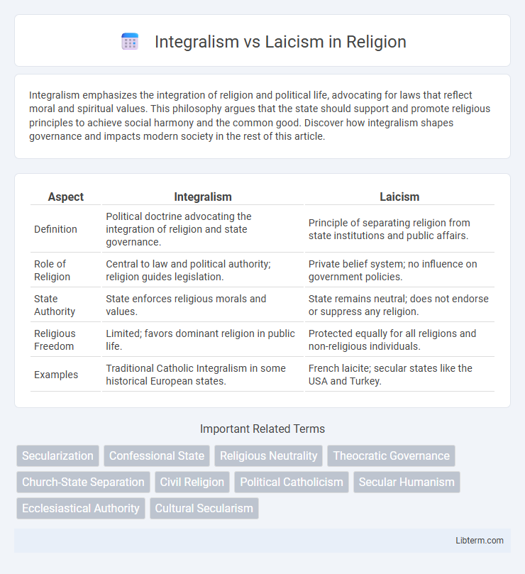 Laicism vs Integralism in Religion - What is The Difference?