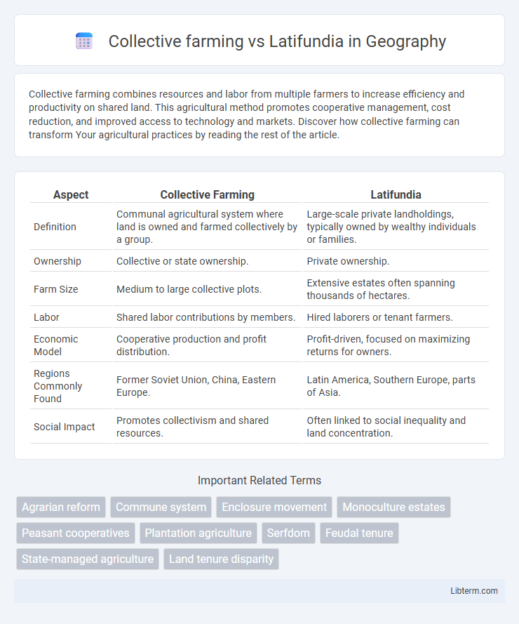 Latifundia vs Collective farming in Geography - What is The Difference?