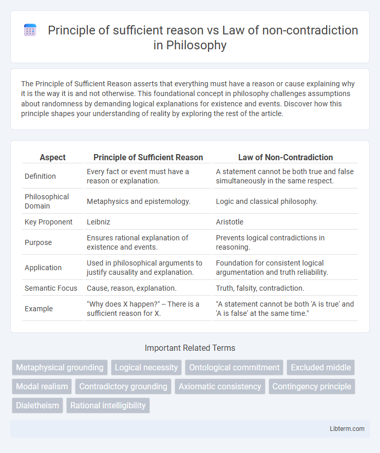 Law of non-contradiction vs Principle of sufficient reason in Philosophy - What is The Difference?