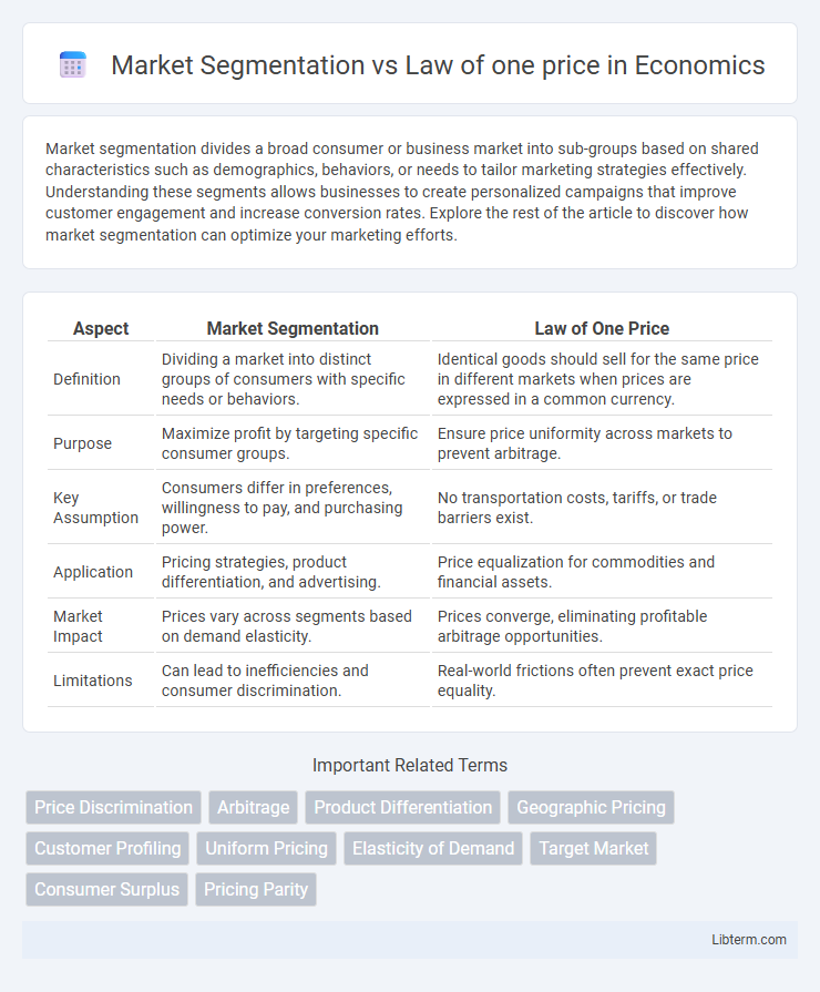 Law of one price vs Market Segmentation in Economics - What is The Difference?