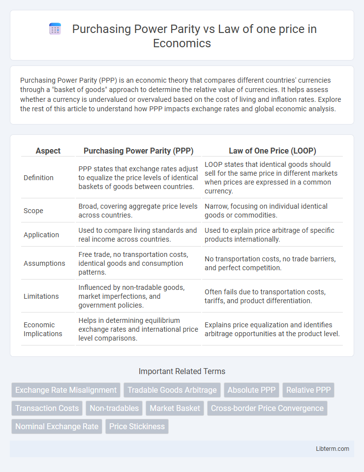 Law of one price vs Purchasing Power Parity in Economics - What is The Difference?