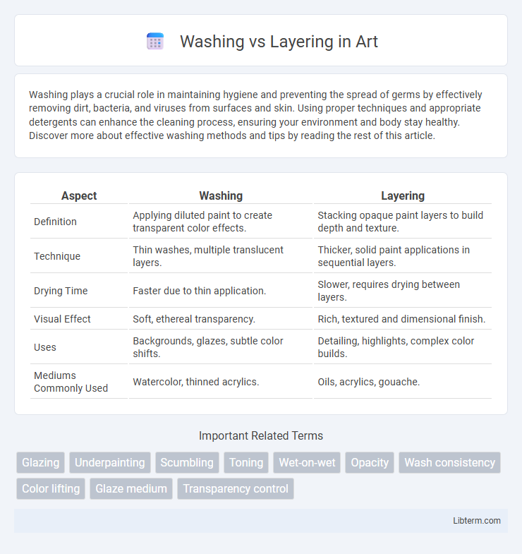 Layering vs Washing in Art - What is The Difference?