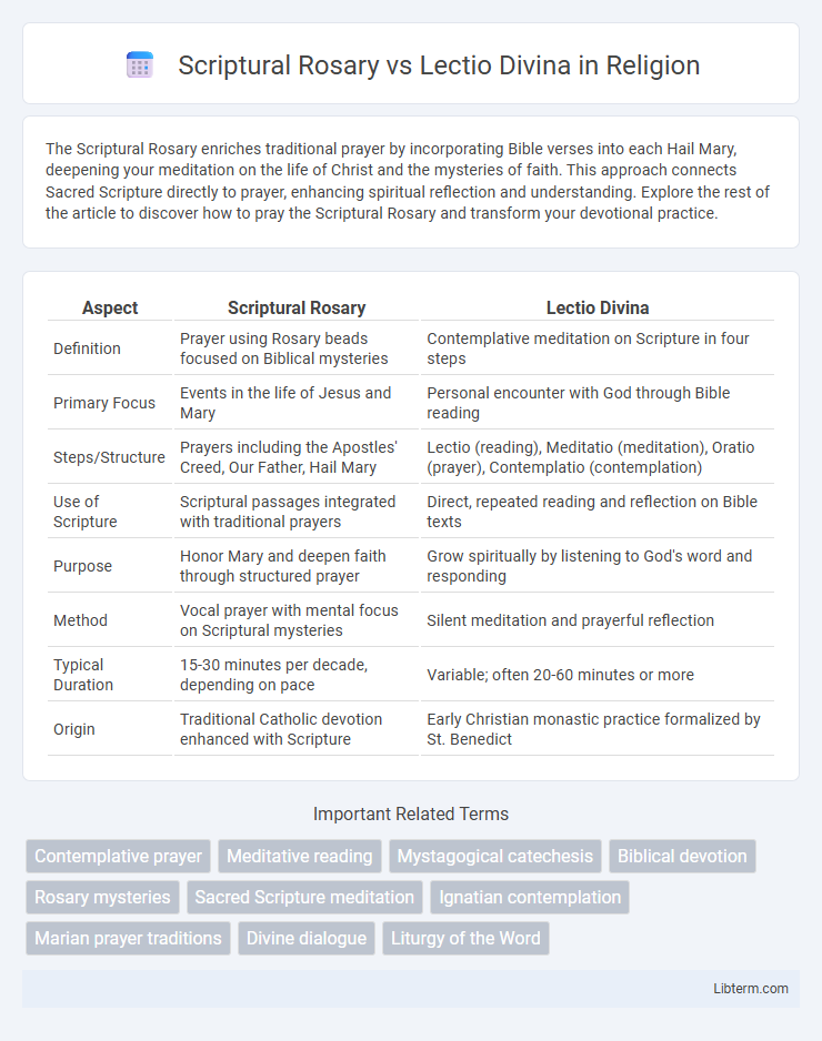 Lectio Divina vs Scriptural Rosary in Religion - What is The Difference?