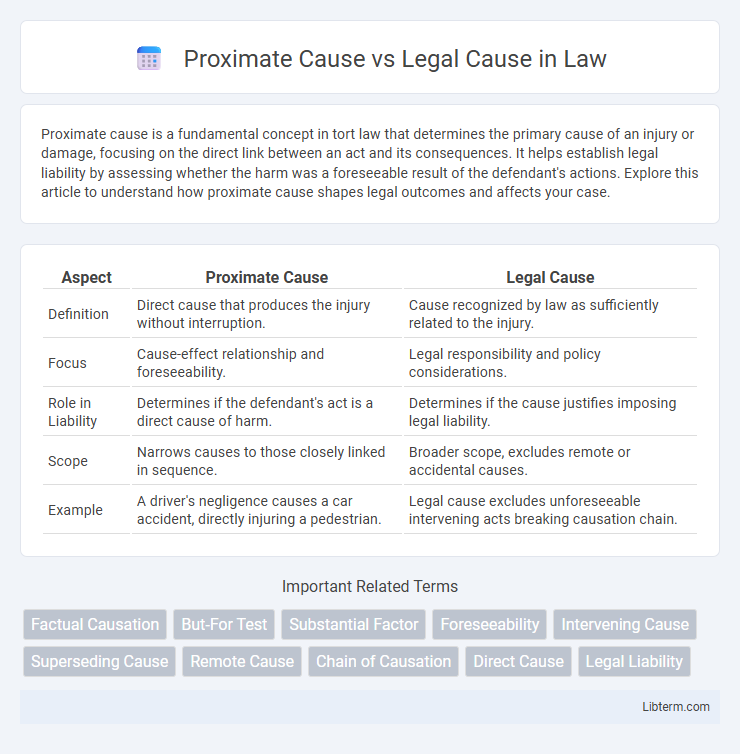Legal Cause vs Proximate Cause in Law - What is The Difference?