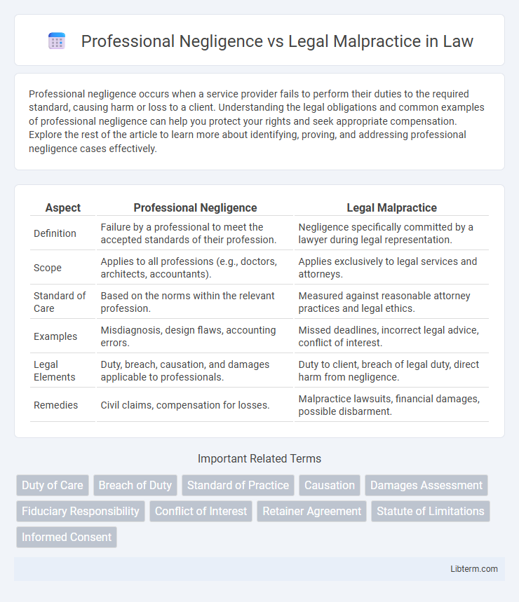 Legal Malpractice vs Professional Negligence in Law - What is The Difference?