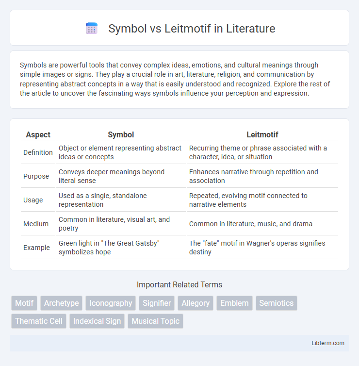 Leitmotif vs Symbol in Literature - What is The Difference?