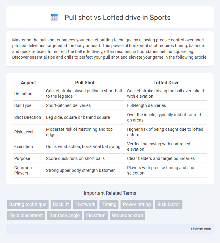Lofted drive vs Pull shot in Sports - What is The Difference?