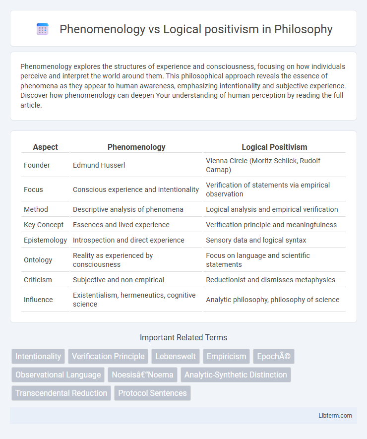 Logical positivism vs Phenomenology in Philosophy - What is The Difference?
