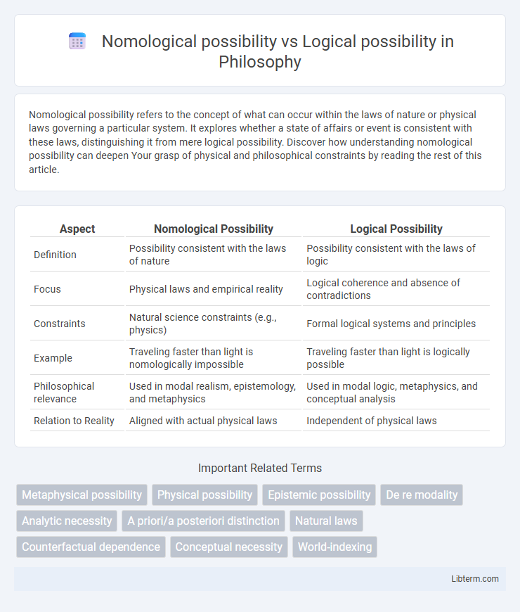 Logical possibility vs Nomological possibility in Philosophy - What is The Difference?