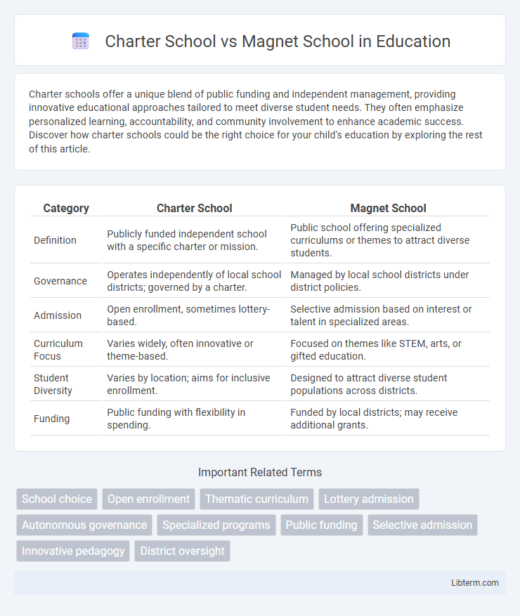 Magnet School vs Charter School in Education - What is The Difference?