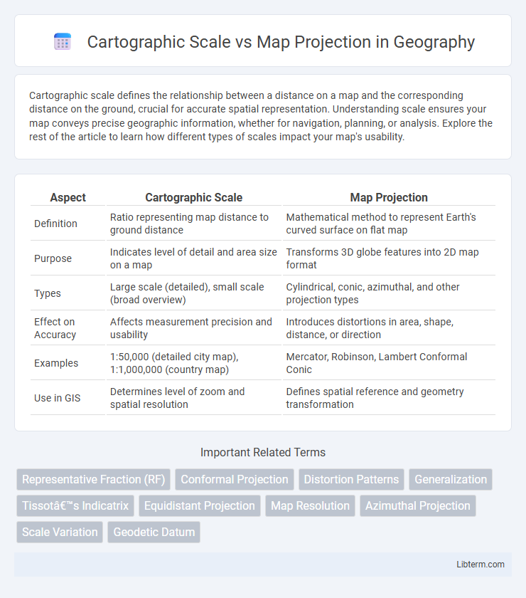 Map Projection vs Cartographic Scale in Geography - What is The Difference?