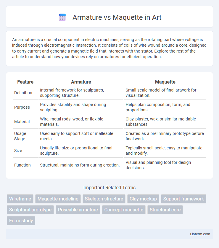 Maquette vs Armature in Art - What is The Difference?