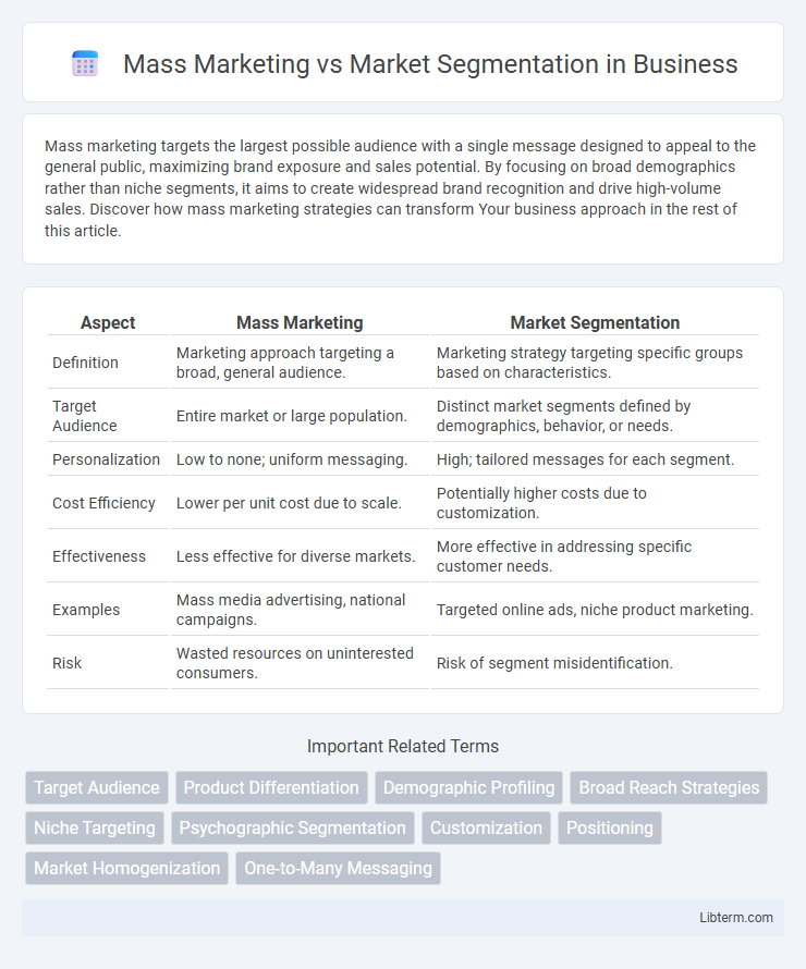 Market Segmentation vs Mass Marketing in Business - What is The Difference?