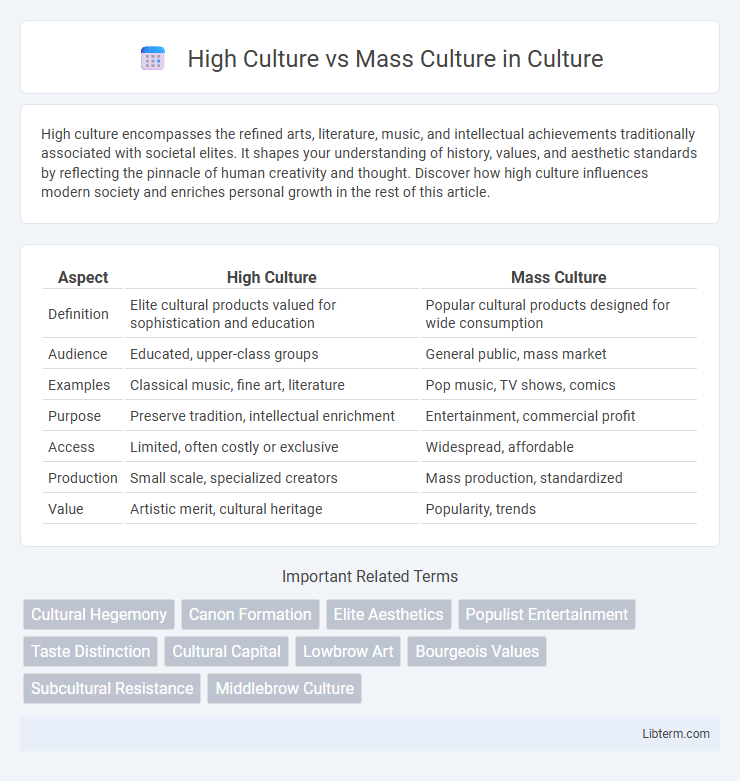 Mass Culture vs High Culture in Culture - What is The Difference?