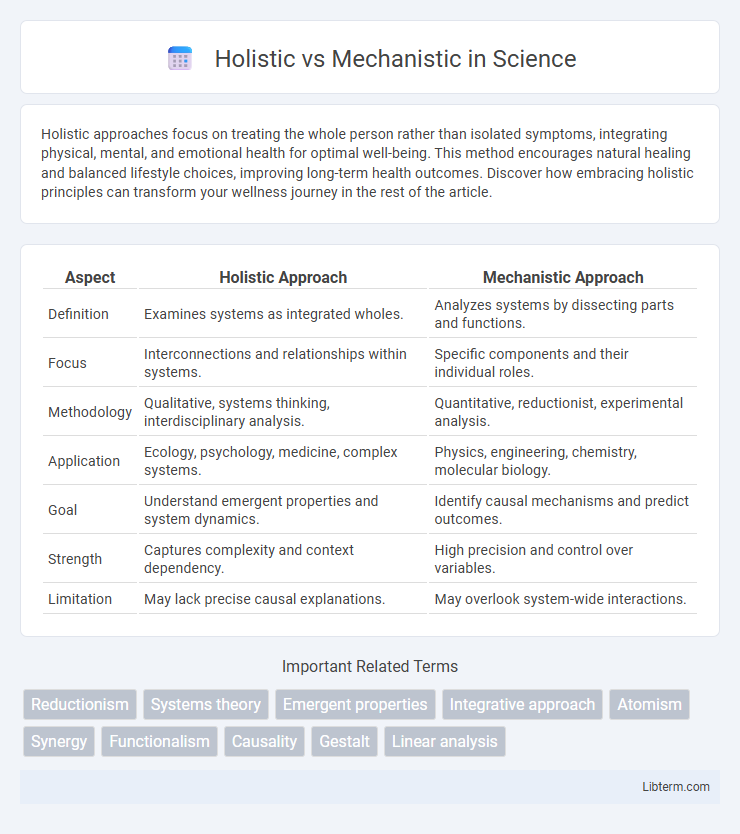 Mechanistic vs Holistic in Science - What is The Difference?
