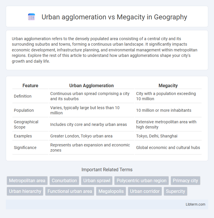 Megacity vs Urban agglomeration in Geography - What is The Difference?