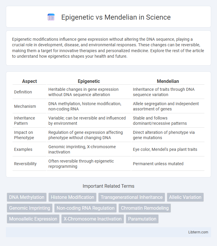 Mendelian vs Epigenetic in Science - What is The Difference?