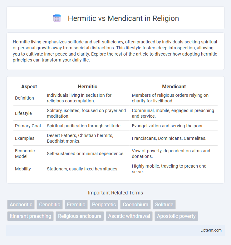 Mendicant vs Hermitic in Religion - What is The Difference?