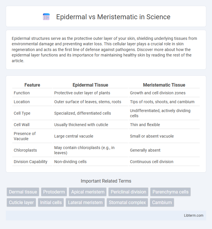 Meristematic vs Epidermal in Science - What is The Difference?