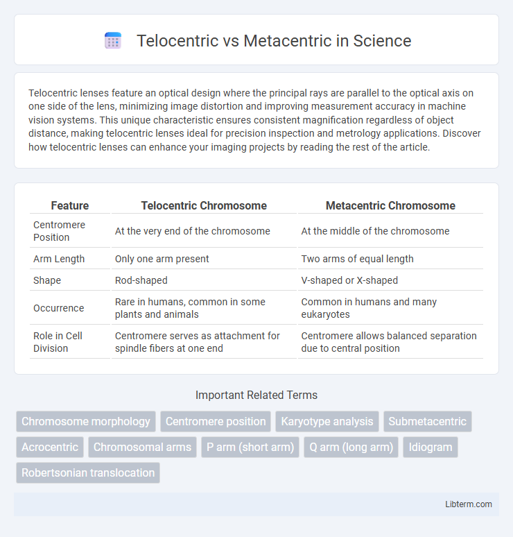 Metacentric vs Telocentric in Science - What is The Difference?