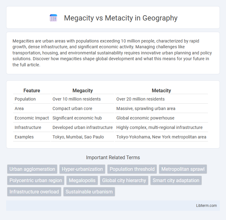 Metacity vs Megacity in Geography - What is The Difference?