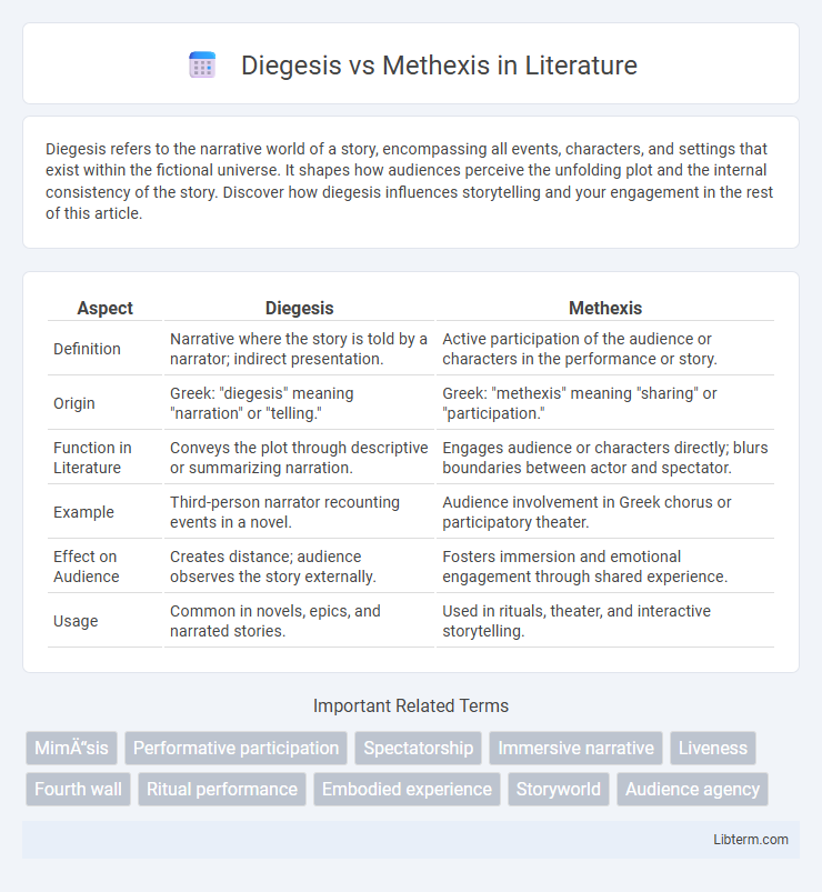 Methexis vs Diegesis in Literature - What is The Difference?