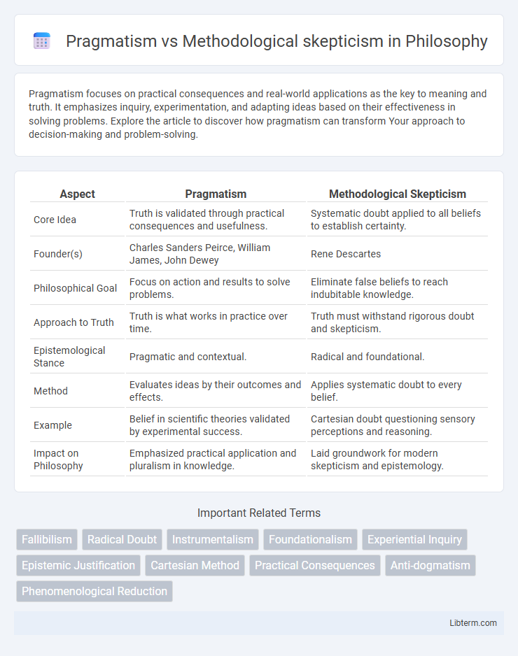 Methodological skepticism vs Pragmatism in Philosophy - What is The Difference?