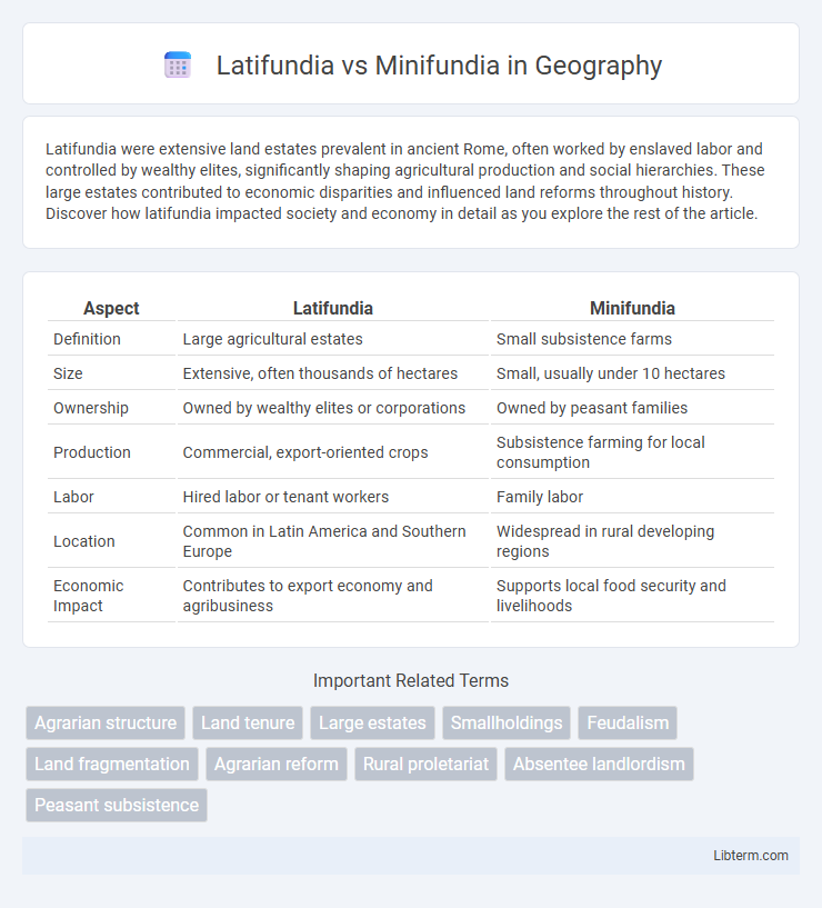 Minifundia vs Latifundia in Geography - What is The Difference?