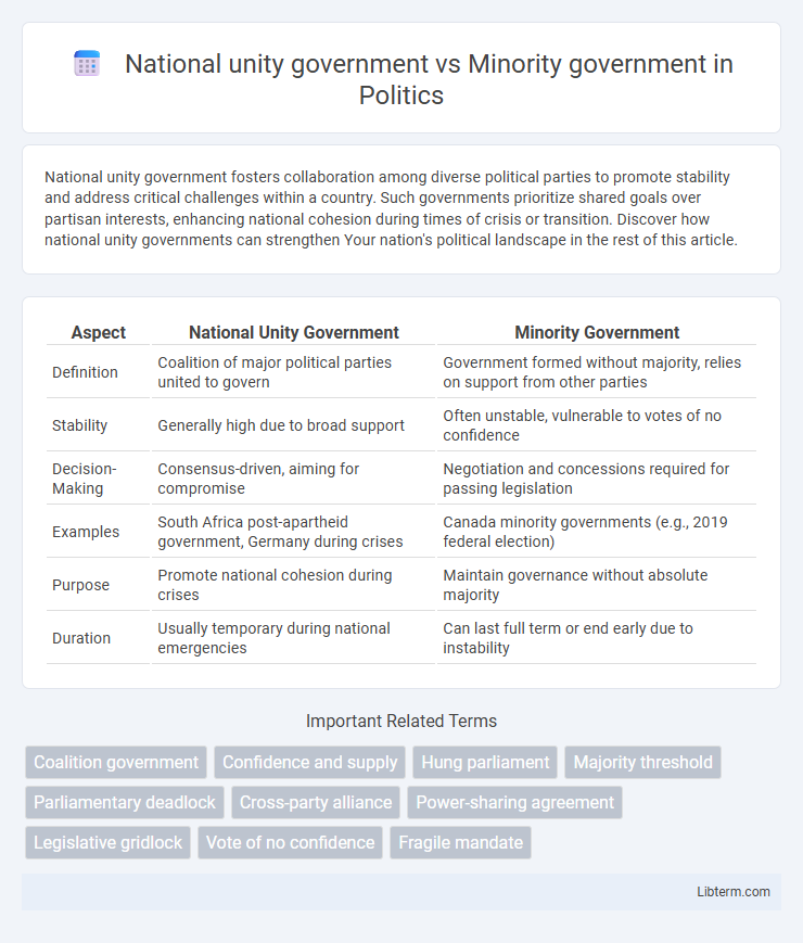 Minority government vs National unity government in Politics - What is The Difference?