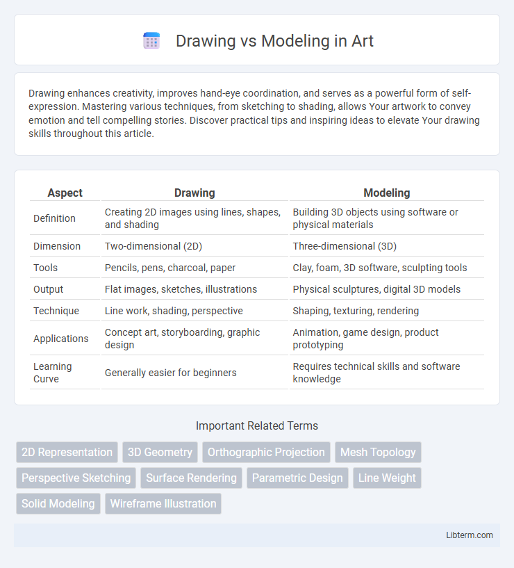 Modeling vs Drawing in Art - What is The Difference?