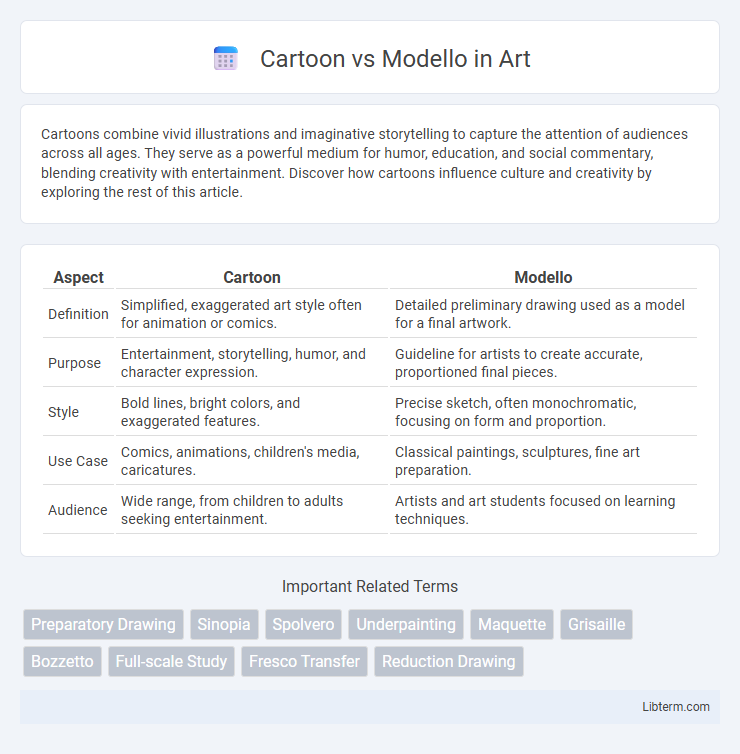 Modello vs Cartoon in Art - What is The Difference?