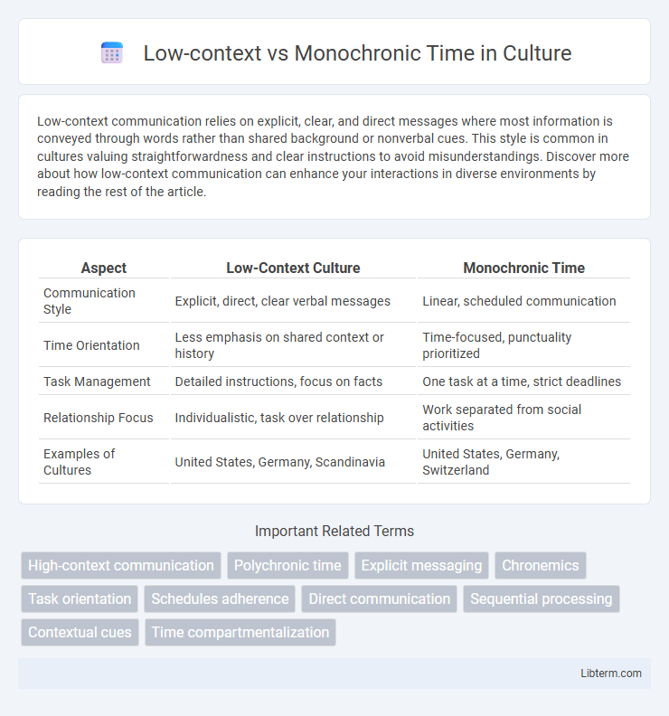 Monochronic Time vs Low-context in Culture - What is The Difference?