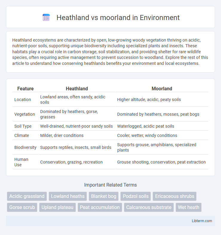 moorland vs Heathland in Environment - What is The Difference?