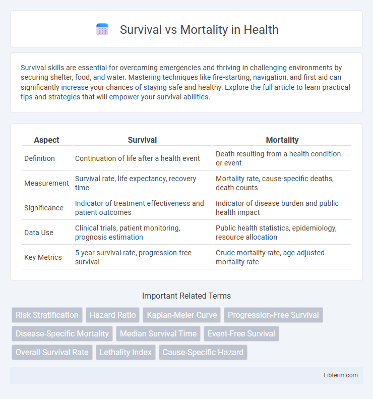 Mortality vs Survival in Health - What is The Difference?
