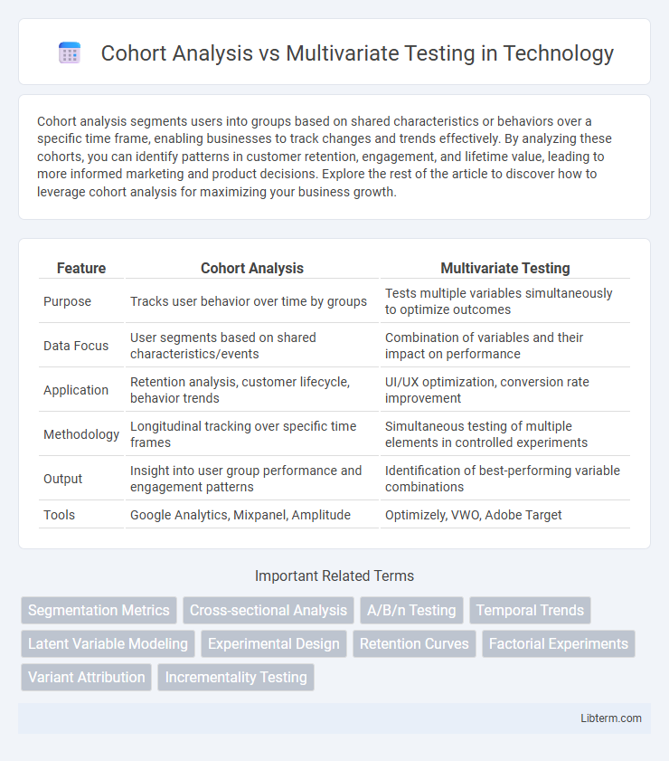 Multivariate Testing vs Cohort Analysis in Technology - What is The Difference?