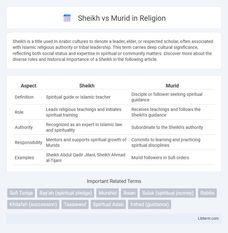 Murid vs Sheikh in Religion - What is The Difference?