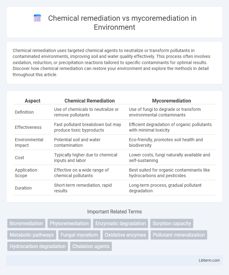 mycoremediation vs Chemical remediation in Environment - What is The Difference?