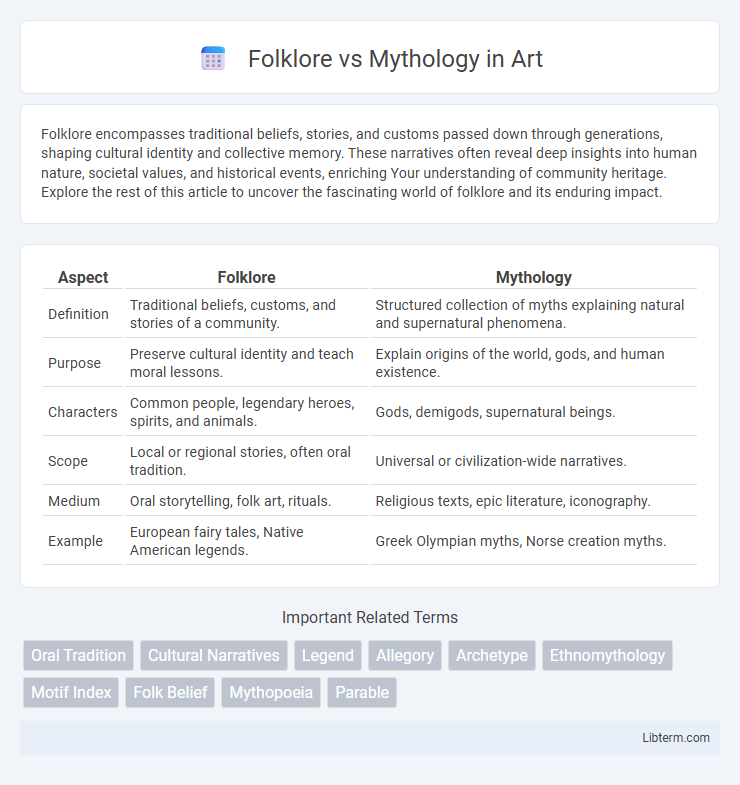 Mythology vs Folklore in Art - What is The Difference?