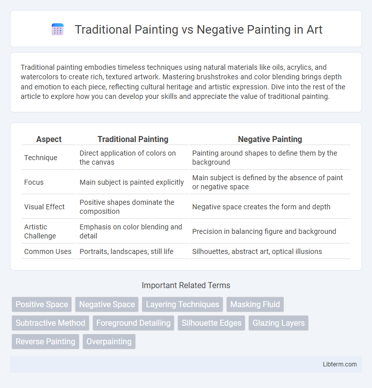 Negative Painting vs Traditional Painting in Art - What is The Difference?