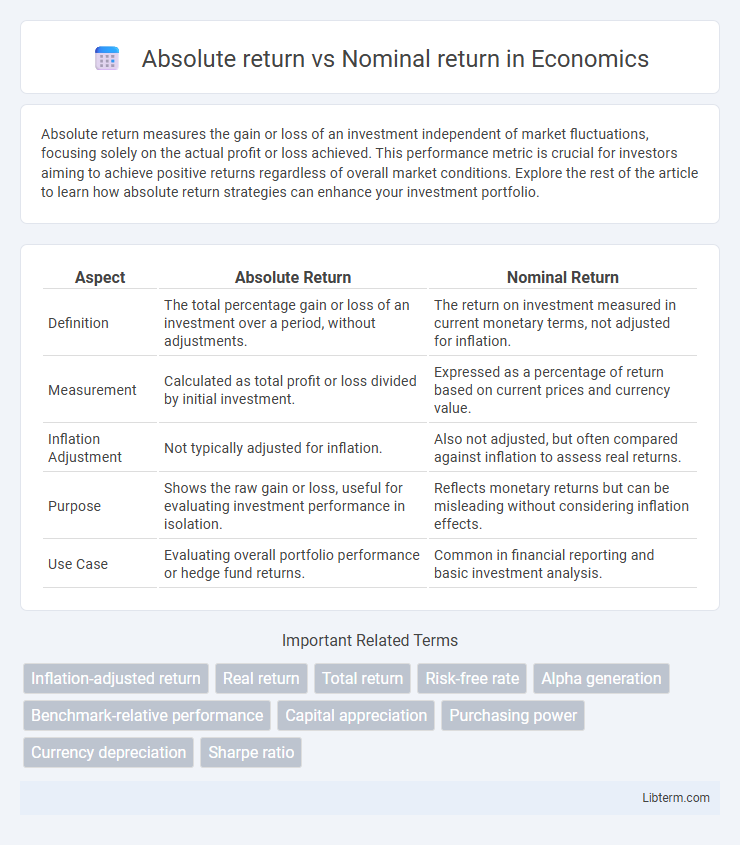 Nominal return vs Absolute return in Economics - What is The Difference?