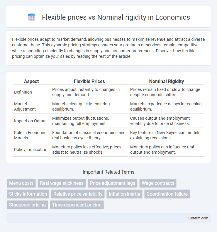 Nominal rigidity vs Flexible prices in Economics - What is The Difference?