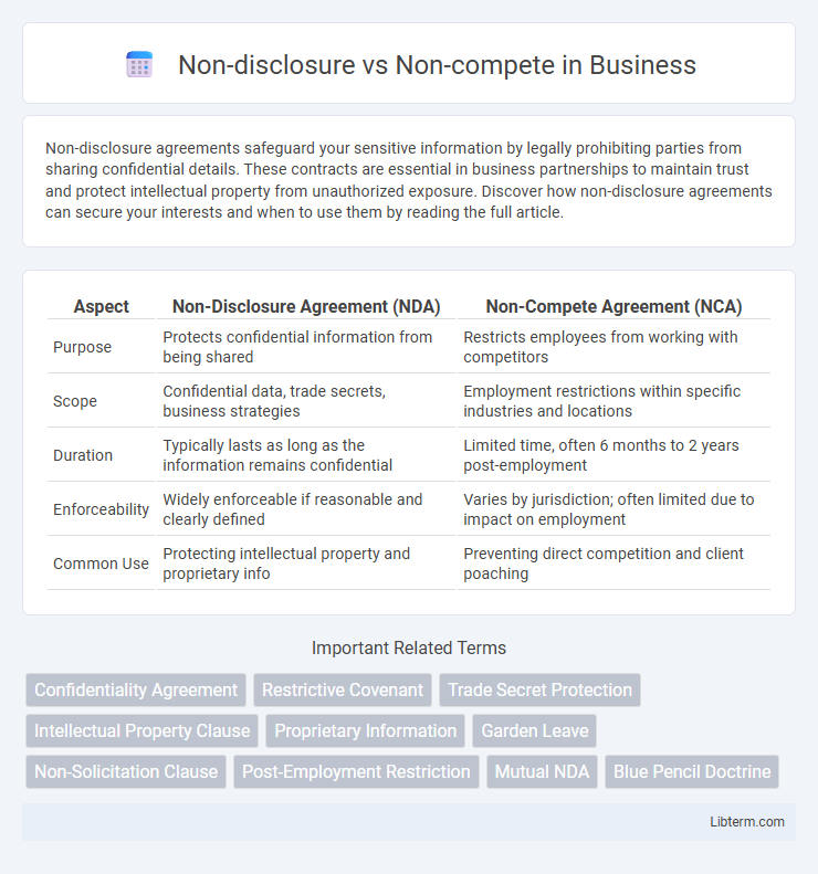 Non-compete vs Non-disclosure in Business - What is The Difference?